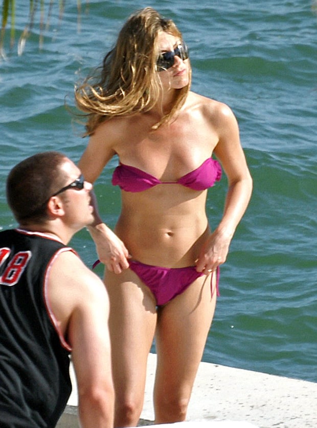 Jennifer Aniston Red Bikini